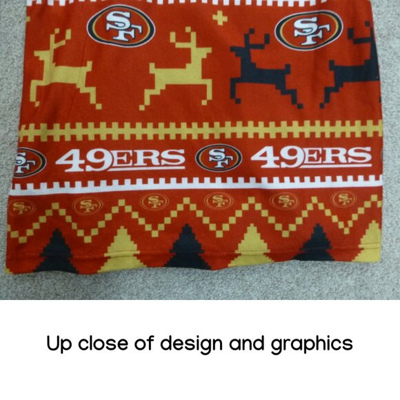San Francisco 49ers Holiday Long Sleeve Top (Size S) - Picture 7 of 11